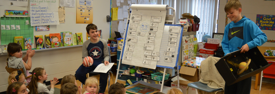 students in a classroom